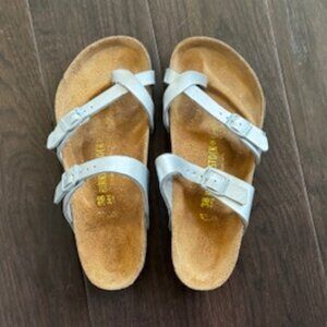 Silver Birkenstock -Size 38